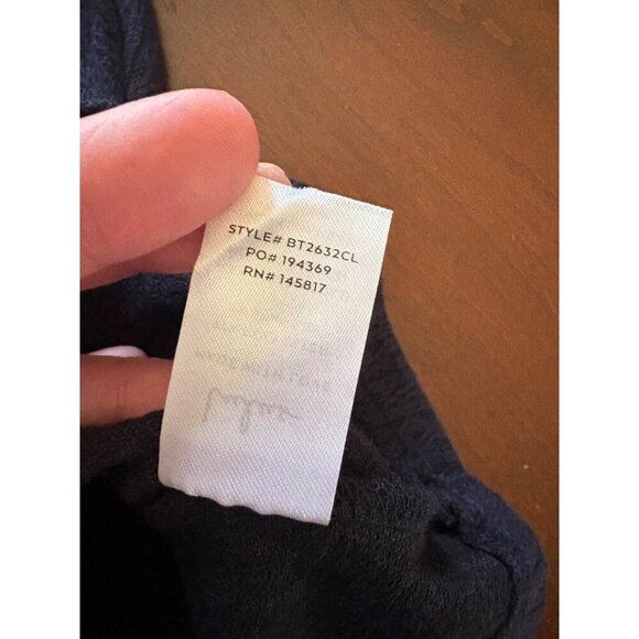 Lulus NWT Simple Adoration Pointelle Scoop Neck Sweater in Navy Blue Size Medium - Picture 9 of 12